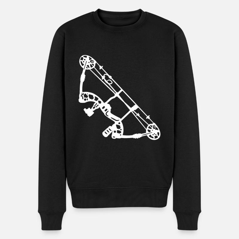 Bogenschießen Archery - Männer Premium Bio Pullover - Schwarz