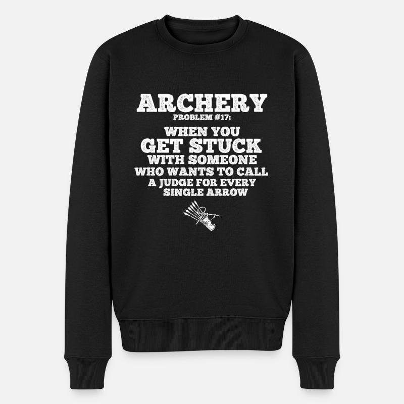Bogenschießen Archery - Männer Premium Bio Pullover - Schwarz