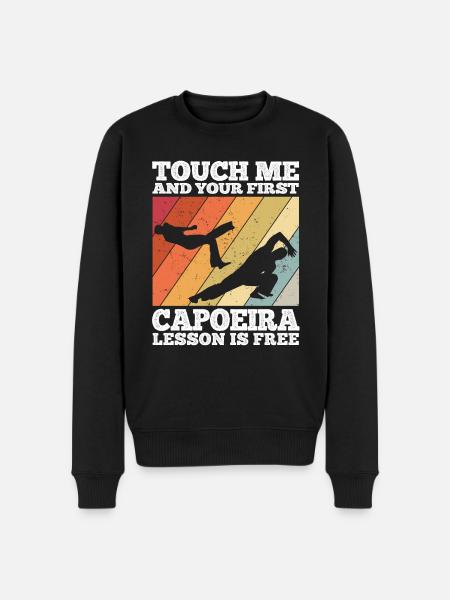 Capoeira - Männer Premium Bio Pullover - Schwarz