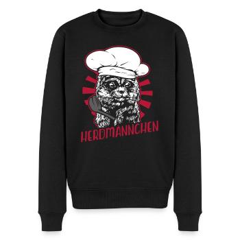 Koch Hobbykoch Humor Herdmännchen Geschenkidee - Männer Premium Bio Pullover - Schwarz - Vorne - Nico (187cm)