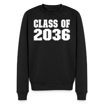 Class of 2036 Kindergarten Schule Abschluss - Männer Premium Bio Pullover - Schwarz - Vorne - Nico (187cm)