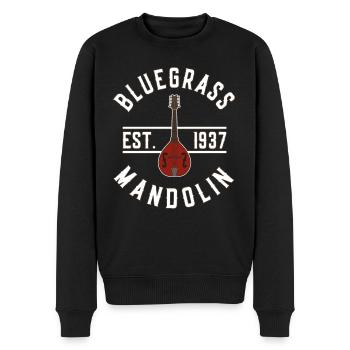 Bluegrass Mandolin EST 1937 Bluegrass Music - Men's Premium Organic Jumper - black - Front - Nico (187cm)