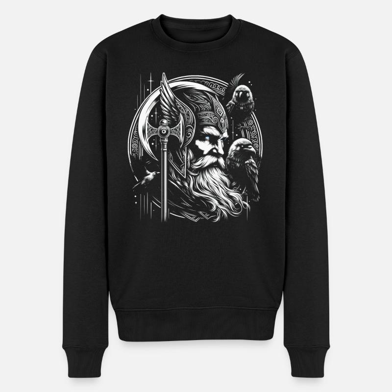 Odin Dieu Viking - Pull Premium bio Homme - noir
