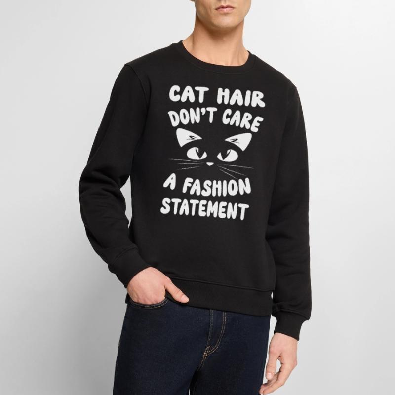 Les poils de chat ne se soucient pas d’une déclaration de mode - Katze Pull Premium bio Homme