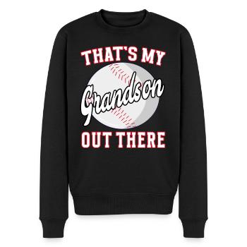 Thats my Grandson out there Baseball - Männer Premium Bio Pullover - Schwarz - Vorne - Nico (187cm)