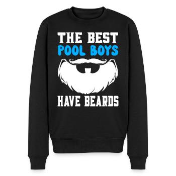 Les meilleurs garçons de piscine ont des barbes - des garçons de piscine barbus - Pull Premium bio Homme - noir - Devant - Nico (187cm)