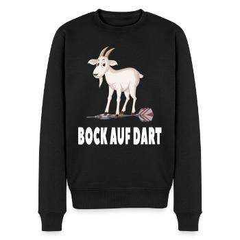 Bock auf Dart - Dart Spieler Darten Darts - Männer Premium Bio Pullover - Schwarz - Vorne - Nico (187cm)