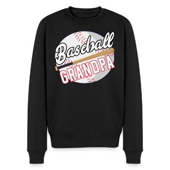Baseball Grandpa Baseball Opa Grandfather - Männer Premium Bio Pullover - Schwarz - Vorne - Nico (187cm)