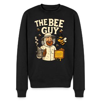L’Homme aux Abeilles - Apiculteur Hobby Apiculteur Abeille - Pull Premium bio Homme - noir - Devant - Nico (187cm)