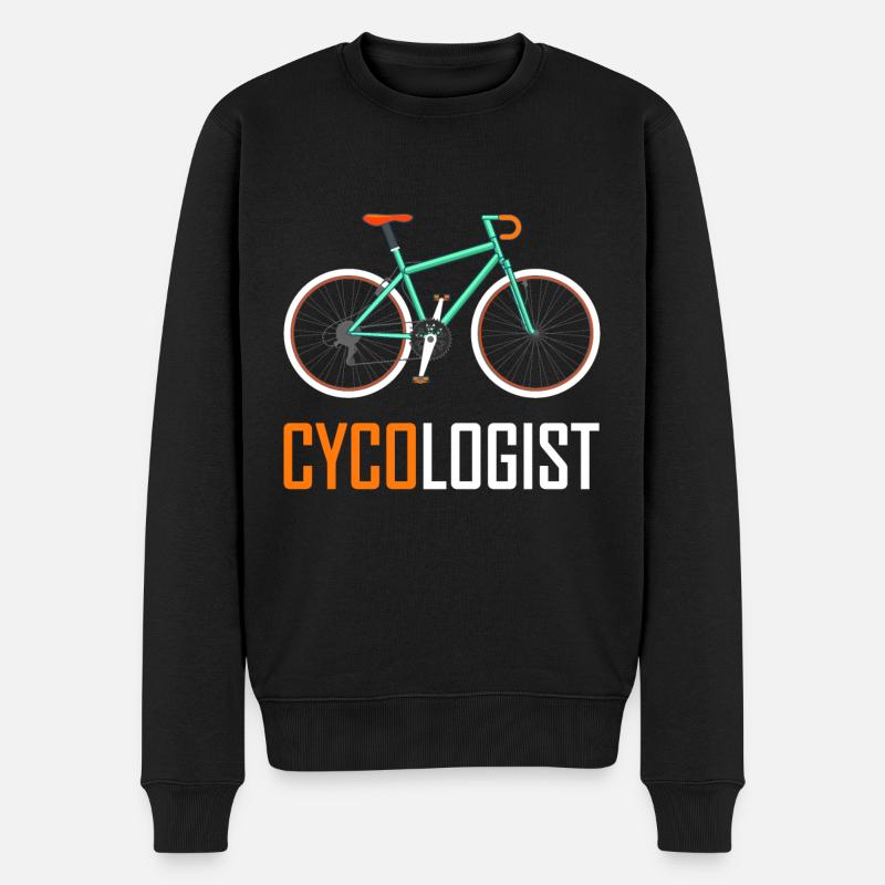 Cycologist Fahrrad Geschenk - Männer Premium Bio Pullover - Schwarz