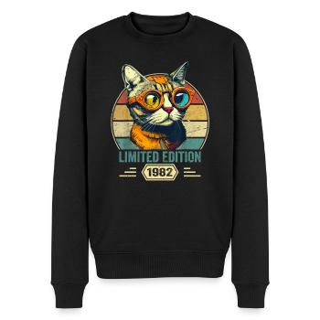 Génial depuis 1982 Cadeau d’anniversaire de chat - Pull Premium bio Homme - noir - Devant - Nico (187cm)
