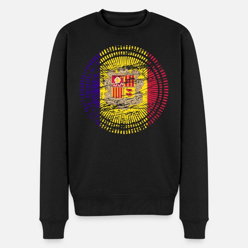 Drapeau Andorre - Pull Premium bio Homme - noir