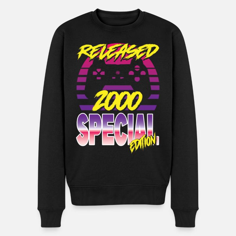 Released 2000 Special Edition - Männer Premium Bio Pullover - Schwarz