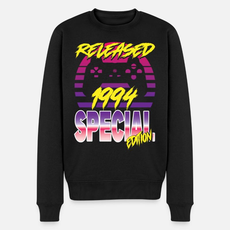 Released 1994 Special Edition - Männer Premium Bio Pullover - Schwarz