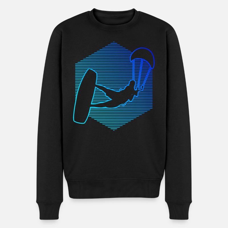Kitesurfeuse Femmes Kitesurf Kitesurf Kitesurf Kitesurf - Pull Premium bio Homme - noir