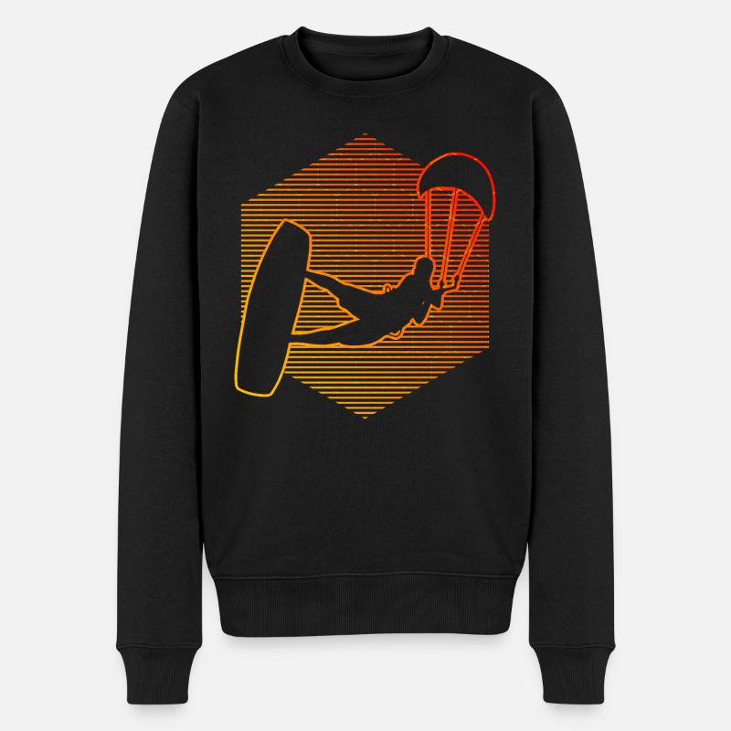 Femmes Kite Kite Kitesurfer KitesurfIng Hommes - Pull Premium bio Homme - noir