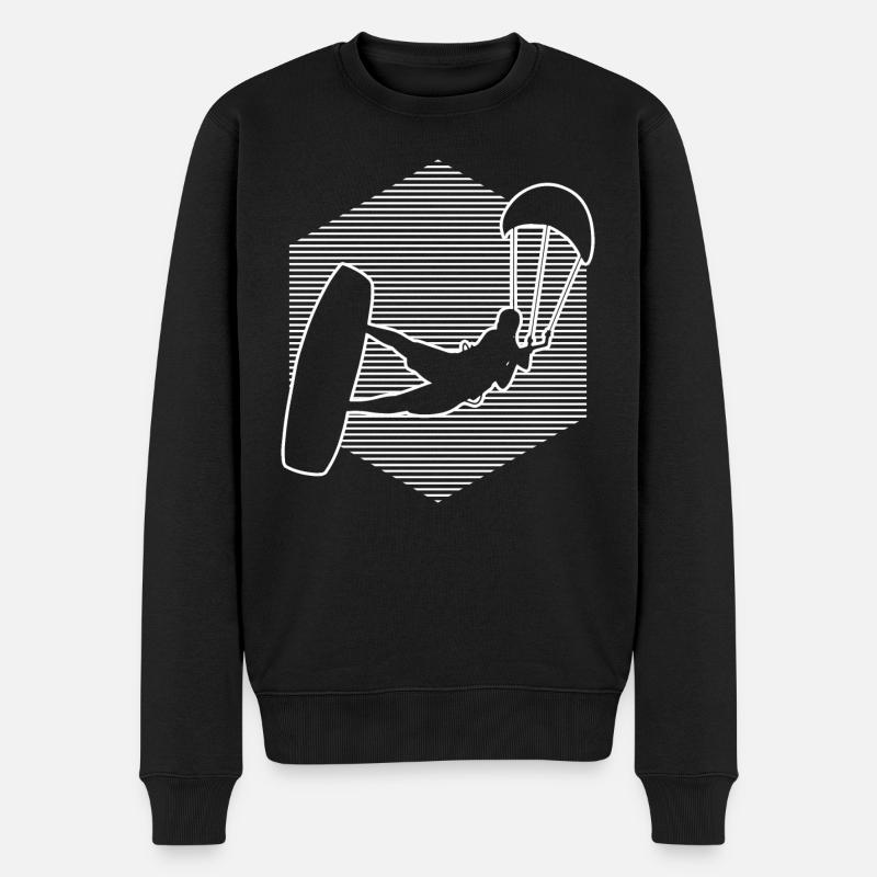 Kite Kitesurf Hommes Kitesurf Kitesurf Kitesurf Kitesurf - Pull Premium bio Homme - noir