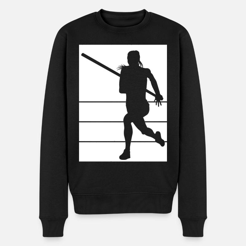 Leichtathletik - Männer Premium Bio Pullover - Schwarz