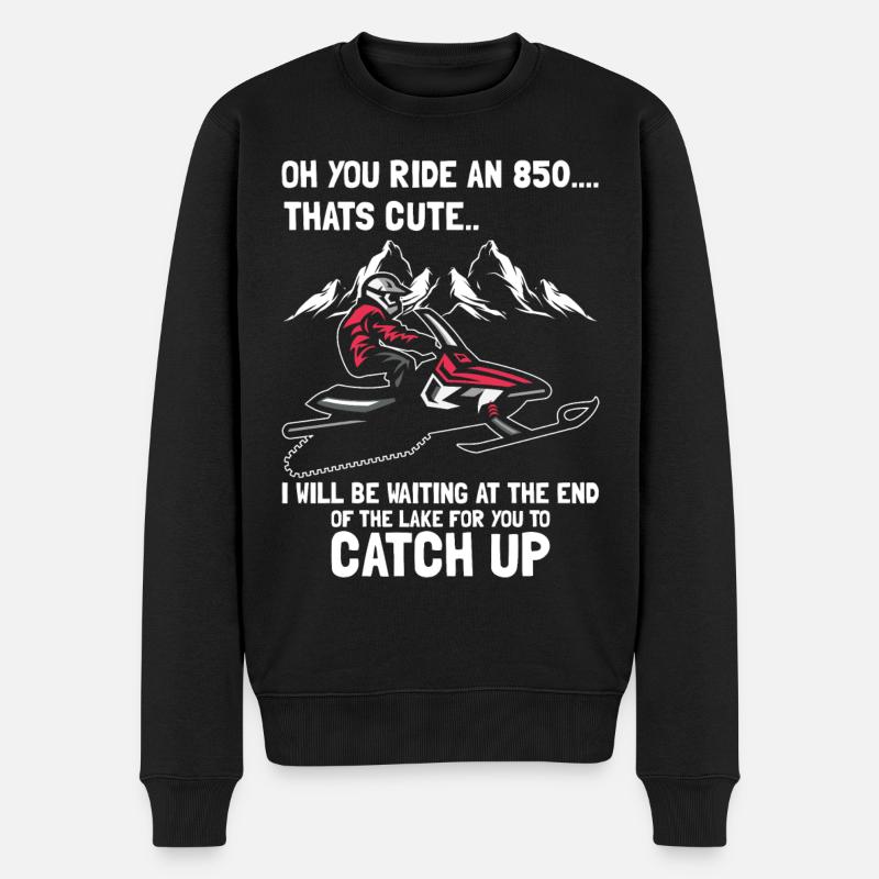 Motoneige et Skidoo Design - Pull Premium bio Homme - noir