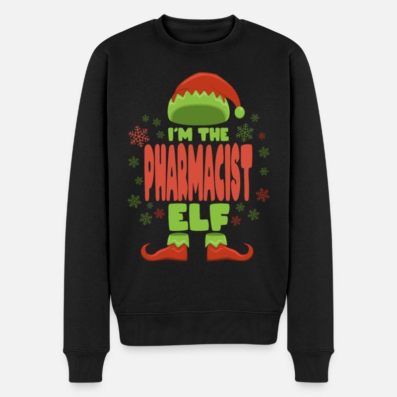 Pharmacien lutin de Noël - Pull Premium bio Homme - noir