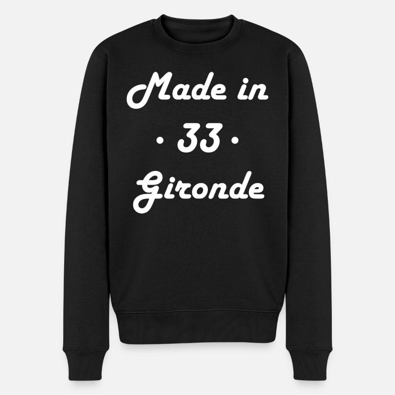 Made in Gironde - Pull Premium bio Homme - noir