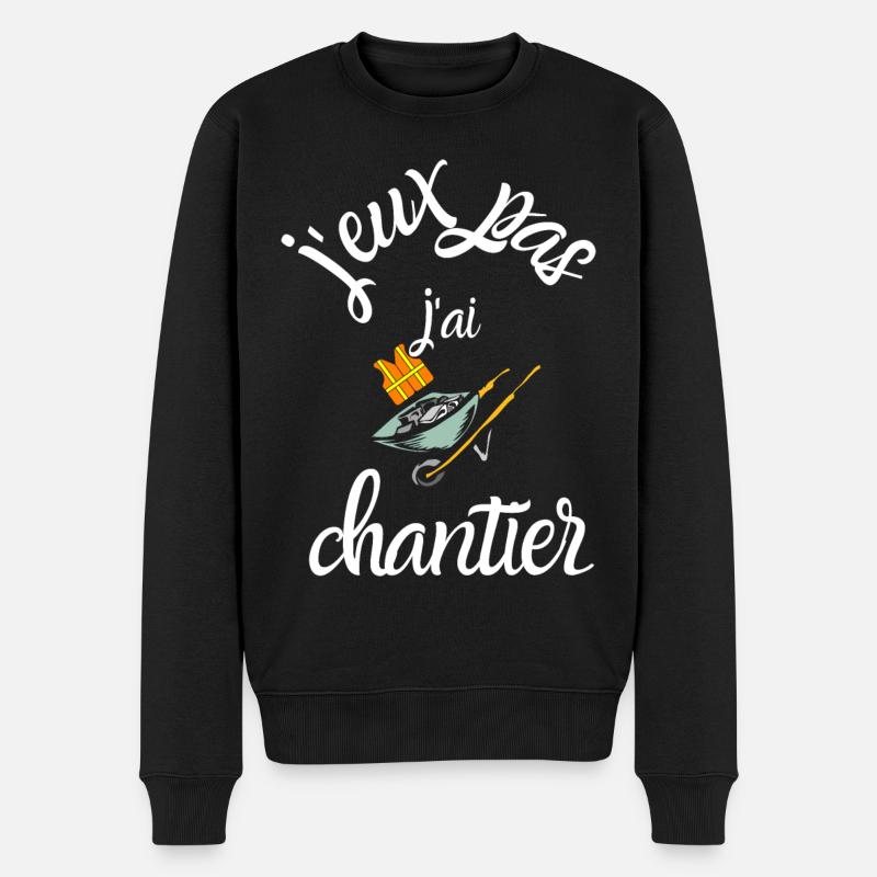 J Peux Pas j ai chantier - Pull Premium bio Homme - noir