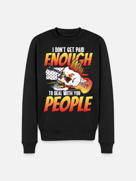 Sarcasm Humor Misanthrope Irony - Men's Premium Organic Jumper - black