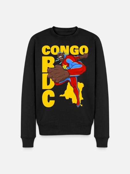 CONGO RDC - Pull Premium bio Homme - noir