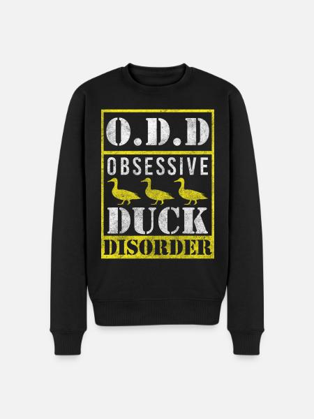 Duckling, Bathing Duck, , Waterfowl - Men's Premium Organic Jumper - black