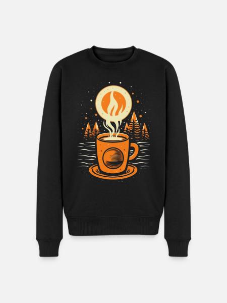 Coffee cup - Men's Premium Organic Jumper - black