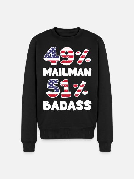 Post Letter Carrier Parcels - Men's Premium Organic Jumper - black