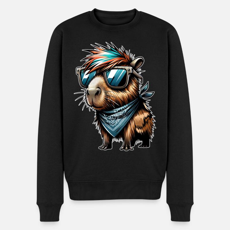 Capybara - Pull Premium bio Homme - noir