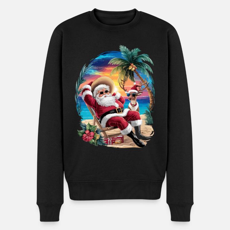 Noël en juillet - Pull Premium bio Homme - noir