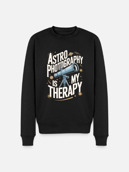 Astrophotography Telescope Astronomy - Men's Premium Organic Jumper - black