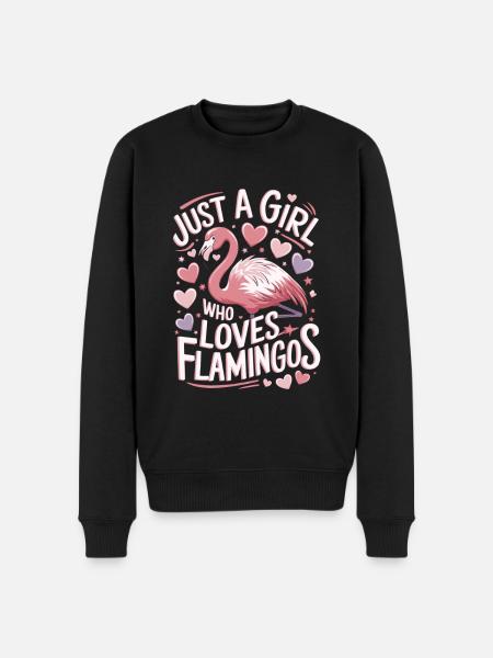 Flamingo funny saying - Men's Premium Organic Jumper - black