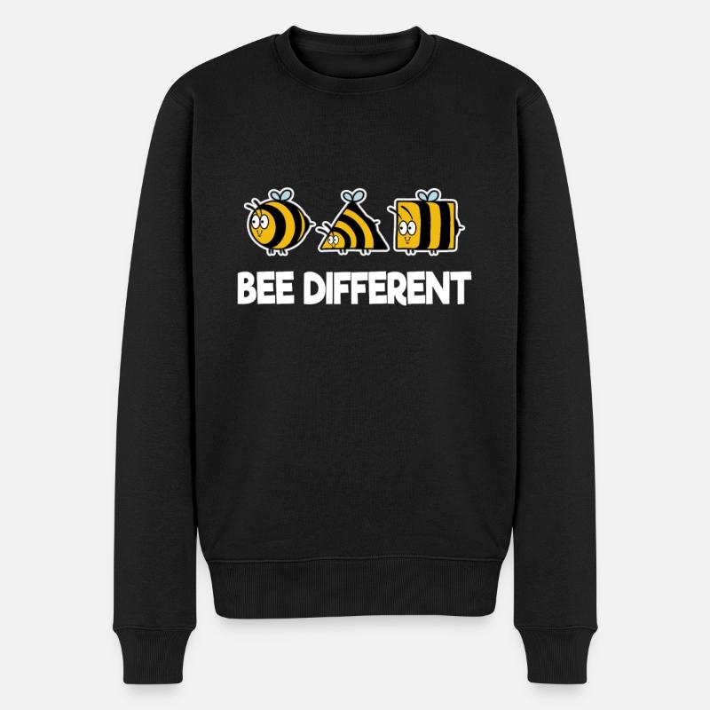 Bee Different Bienen Biene Imker Honig individuell - Männer Premium Bio Pullover - Schwarz