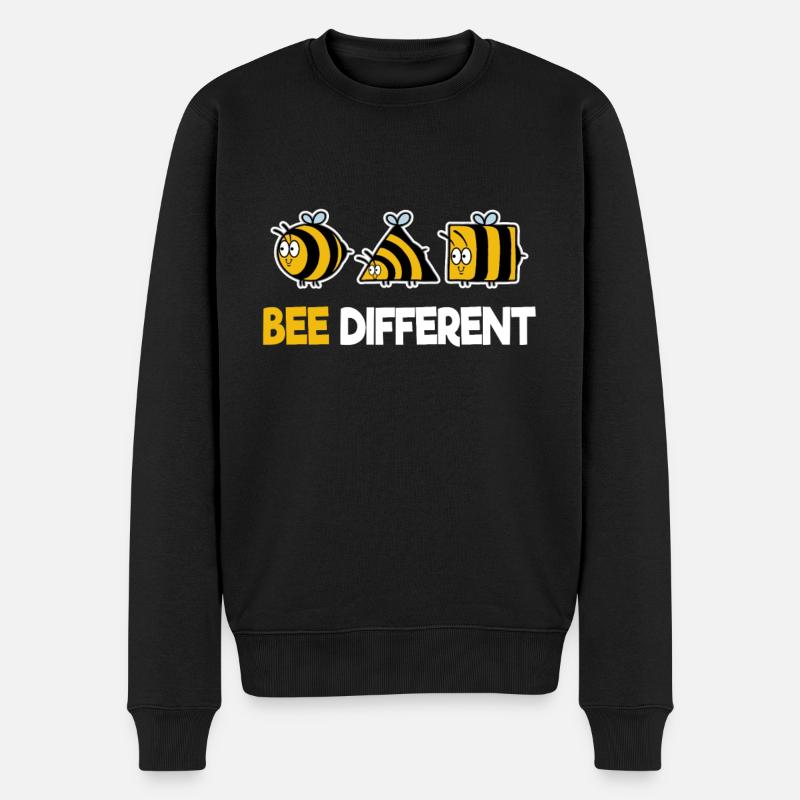 Bee Different Bienen Biene Imker Honig individuell - Männer Premium Bio Pullover - Schwarz