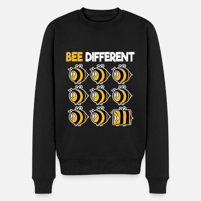 Bee Different Bienen Biene Imker Honig individuell - Männer Premium Bio Pullover - Schwarz