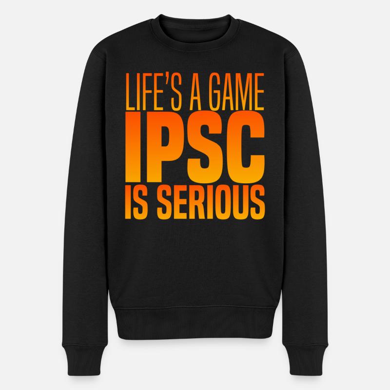 IPSC EST SÉRIEUX - Pull Premium bio Homme - noir