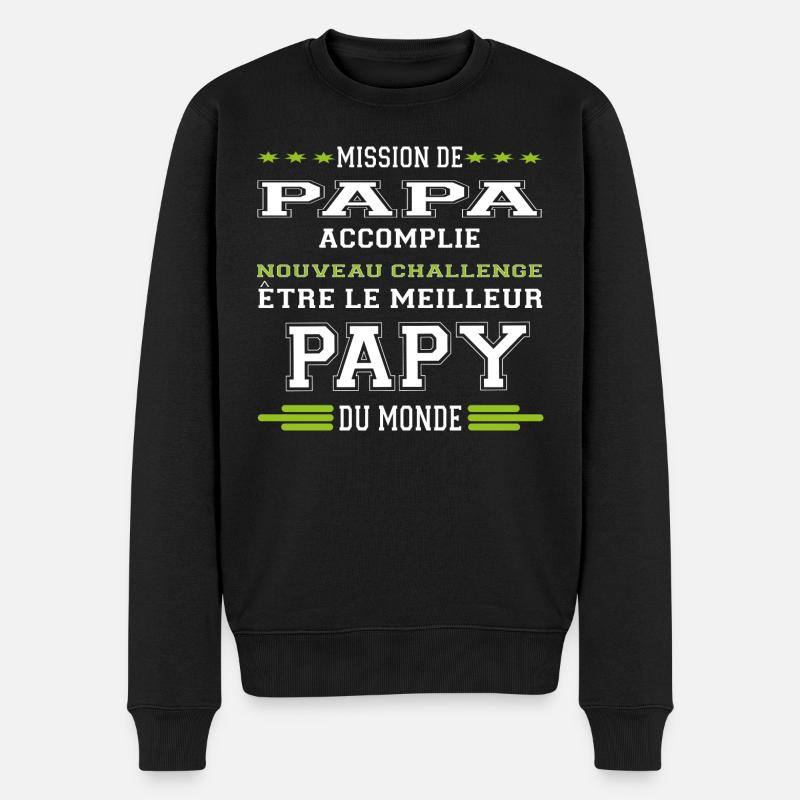 Futur papy - Pull Premium bio Homme - noir