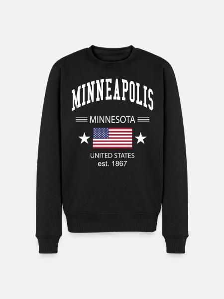 Minneapolis - Pull Premium bio Homme - noir