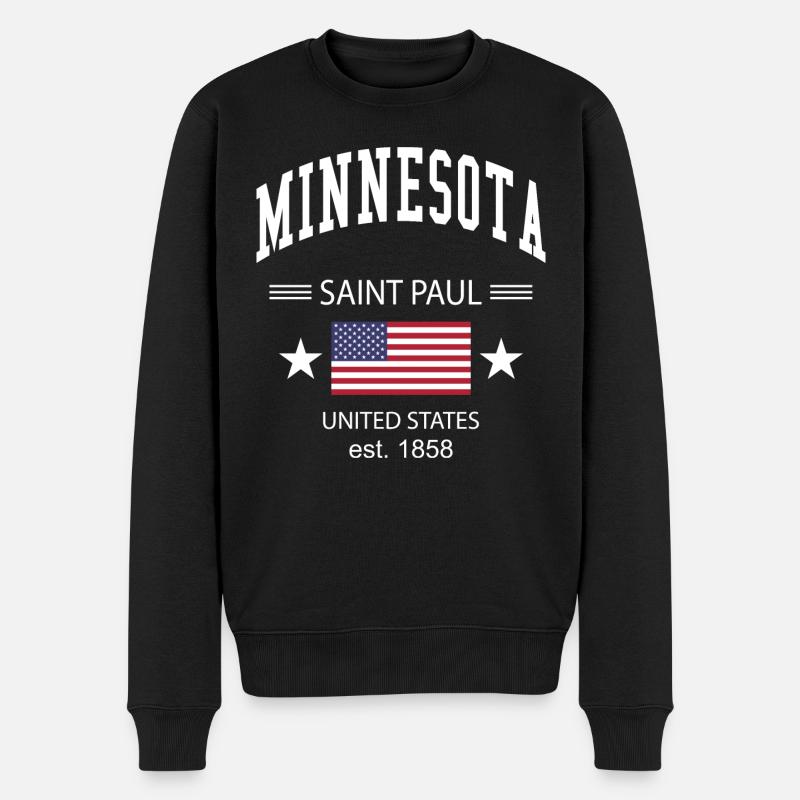 Minnesota - Pull Premium bio Homme - noir