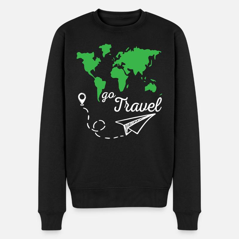 Partez en voyage - Pull Premium bio Homme - noir