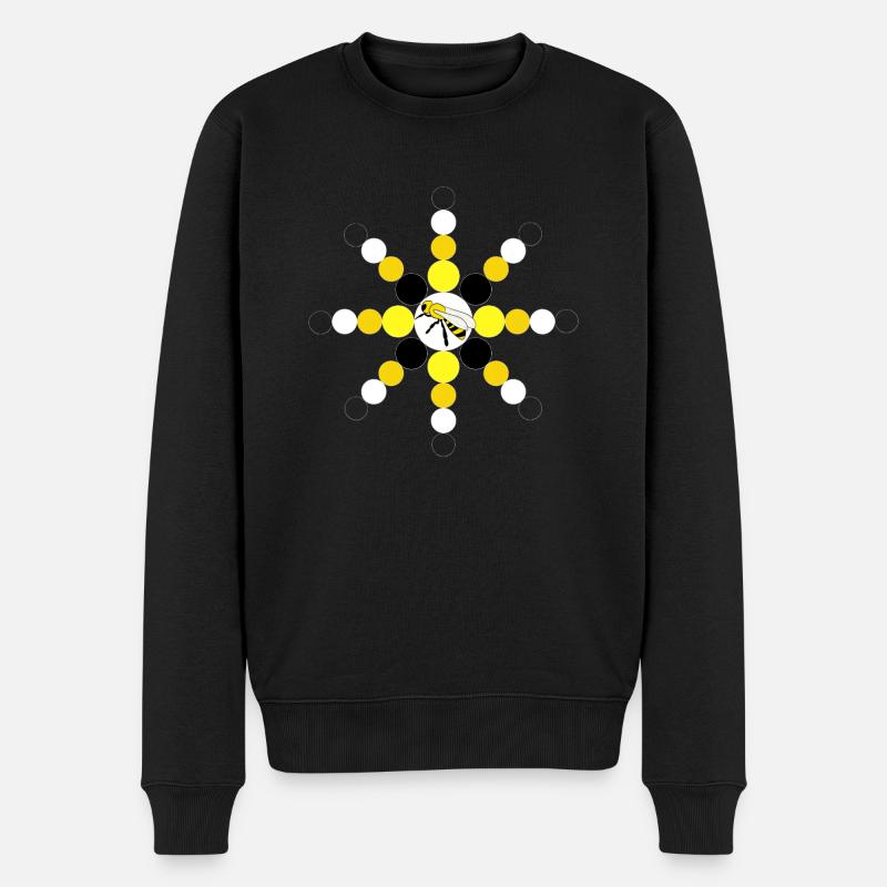 Biene - Männer Premium Bio Pullover - Schwarz