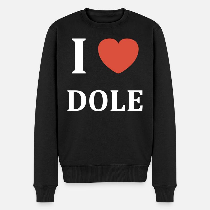 i love dole - Pull Premium bio Homme - noir