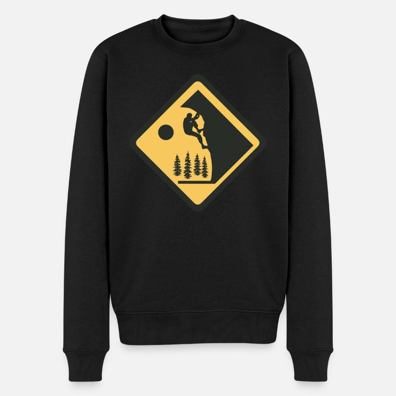 Alpinistes Bloc Grimpeurs Escalade - Pull Premium bio Homme - noir