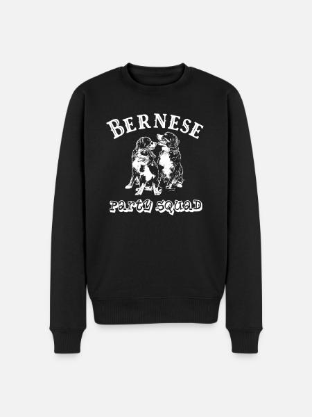 Bernese mountain dog - party squad - Men's Premium Organic Jumper - black