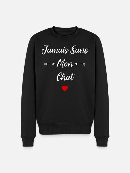 Jamais sans mon chat - Pull Premium bio Homme - noir