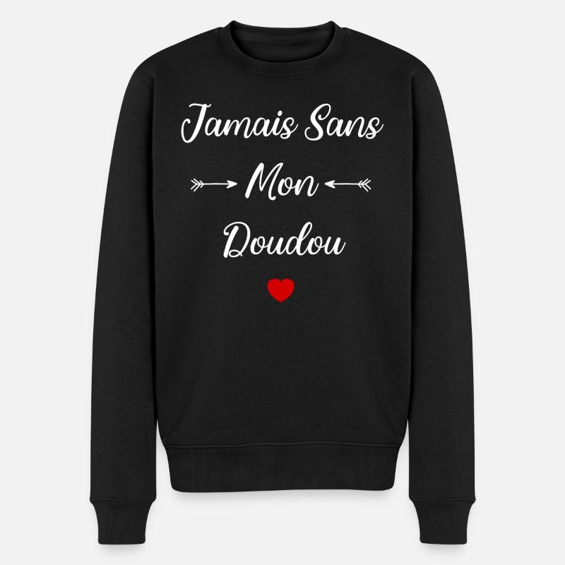 Jamais sans mon Doudou - Pull Premium bio Homme - noir