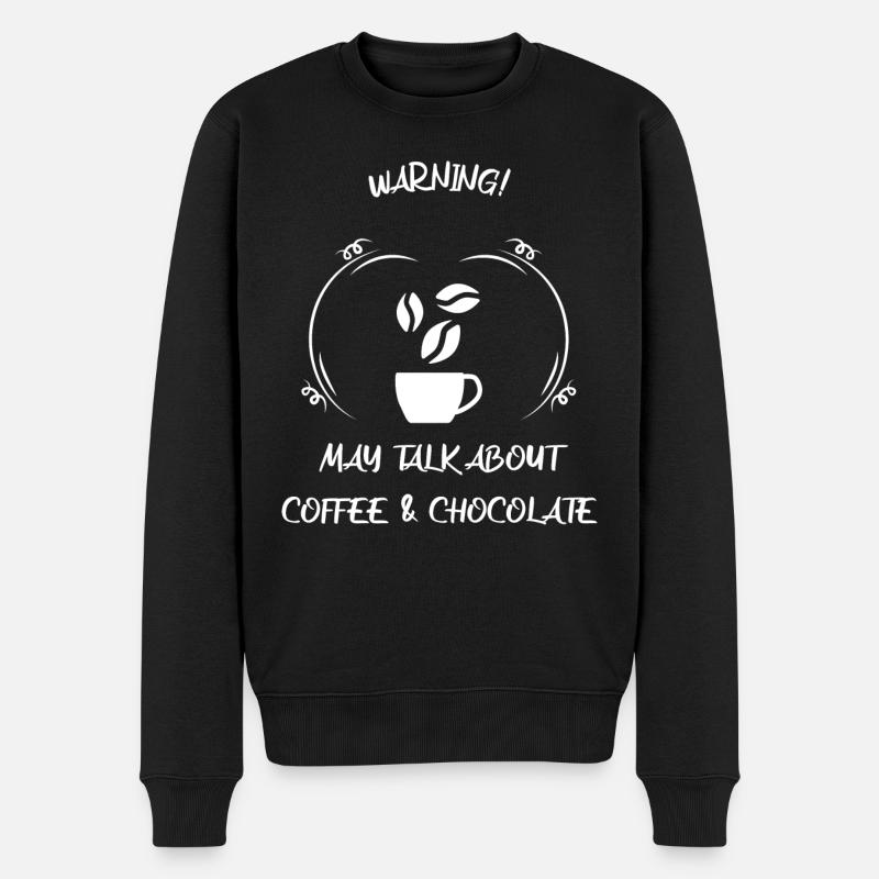 Café, expresso, café et chocolat - Pull Premium bio Homme - noir